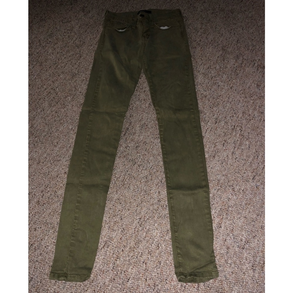 Army Green Flying Monkey Skinny Jeans
